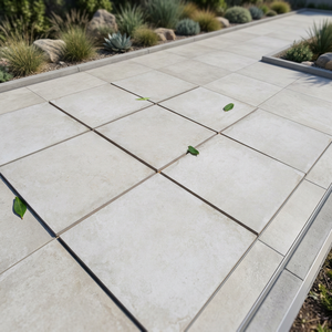 Carreaux de sol extérieurs en porcelaine mate Cotto Ash R11 antidérapants, épaisseur 20 mm, haute résistance, pour parking, dalles de pavage 600x600 mm - Product Image 2