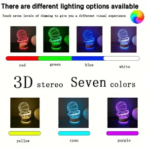 <span class=keywords><strong>Lampe</strong></span> <span class=keywords><strong>de</strong></span> nuit LED 3D colorée en forme <span class=keywords><strong>de</strong></span> <span class=keywords><strong>ballon</strong></span> <span class=keywords><strong>de</strong></span> <span class=keywords><strong>basket</strong></span>, <span class=keywords><strong>lampe</strong></span> <span class=keywords><strong>de</strong></span> <span class=keywords><strong>chevet</strong></span> <span class=keywords><strong>de</strong></span> bureau, décoration <span class=keywords><strong>de</strong></span> chambre à coucher, cadeau <span class=keywords><strong>de</strong></span> fête d'anniversaire - Product Image 2