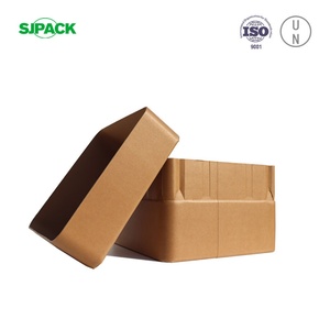 Tambor Cuadrado Marrón SJPACK de 15 Galones para Polvos Químicos, con Tapa Plana y Base Uniforme, Apilable, Diseño de Dos Piezas, Incombustible - Product Image 4