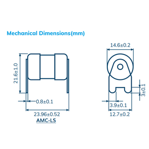 Cầu chì đặc biệt 40A 50A 60A 80A 100A 170vdc AMC-LS chinh phục loạt cầu chì công suất truyền thông - Product Image 2