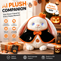 Sprechendes Plüschtier Hase, Interaktives Sprachgesteuertes Spielzeug mit Intelligenter Konversation, Halloween-Geschenk vom Lieferanten
