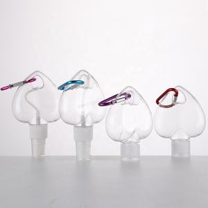 Botella PETG de 50 ml con Pulverizador de Niebla y Tapa Abatible, Botellas de Plástico en Forma de Corazón para Jabón Líquido y Serigrafía - Product Image 2