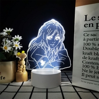Décoration d'intérieur Anime, style Anime, mini lampe de chevet à intensité variable, lampe de chevet décorative, veilleuse Anime, veilleuse LED