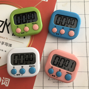 Electronic Timer 60 Min LCD Display Alarm Clock Easy Operation Square Kitchen Cooking Student Time Management - Product Image 1