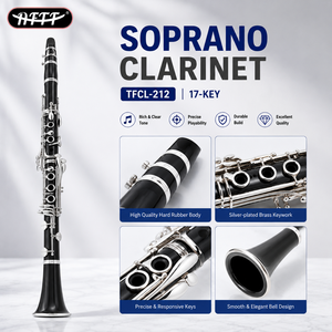 <span class=keywords><strong>Clarinete</strong></span> <span class=keywords><strong>Profesional</strong></span> de Alto Rendimiento, <span class=keywords><strong>Precio</strong></span> de Fábrica/Venta al Por Mayor/OEM, en Plata, Clave B, Cuerpo de Caucho Duro, 17 Llaves - Product Image 4