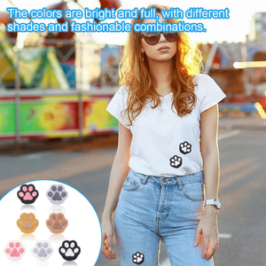 Toppa con stampa a zampa di cane con impronta di gatto Appliques adesivo per la riparazione di abbigliamento fai da te giacca zaino - Product Image 5