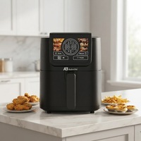 ANBOLIFE OEM Friteuse à air intelligente 8L non toxique, sans PFAS, avec écran numérique, cuisson visible, chauffage rapide, appareils de cuisine