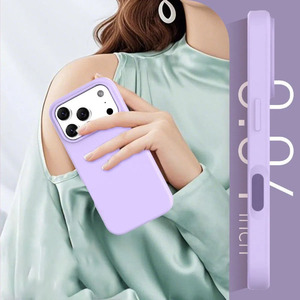 Bán buôn Hot xu hướng mới từ chất lỏng <span class=keywords><strong>Silicone</strong></span> đơn giản màu tinh khiết cảm ứng mềm mại trường hợp điện thoại cho Iphone 17 16 15 14 13 không khí Pro Max - Product Image 6