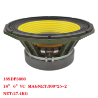 Haut-parleur DJ de 3000 W en gros d'usine, aimant néodyme, subwoofer de 18 pouces