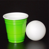 Rouge Jetable 2oz Personnalisable Dégustation De Bière Tasse Petite Capacité Incassable En Plastique Droit PP Procès Tasse de Boisson