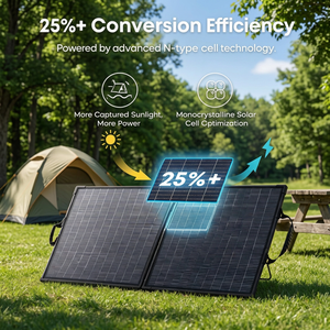 Panneau solaire portable Anker Solix PS200 200W, efficacité 25%, certifié MCS, MC4 XT60 pour le camping - Product Image 2