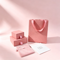 OEM Benutzerdefiniertes Logo Mini-Halsketten-Schmuckverpackung Schiebeboxen UV-Beschichtung Schaumstoffgefüttert Recycelbare Luxus-Papier-Schmuckbox