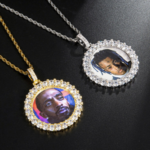 Collier en vrac plaqué or pour <span class=keywords><strong>hommes</strong></span> et femmes, chaîne en acier inoxydable, bijoux avec pendentifs en cuivre, grande lettre d'anniversaire ou de Photo, bricolage, 17 km - Product Image 1