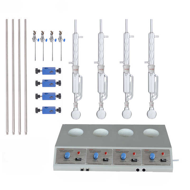 Lab Heating Equipment Multi-positional 2/4/6 Position Analog/Digital Heating Mantle 50ml-1000ml for Soxhlet Extraction Apparatus