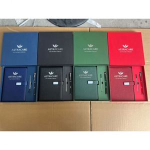 Custom Logo High Quality A5 Business <b>Notebook</b> <b>Set</b> with Pen and Paper Diary PP/PVC Leather Cover for Education Wholesale - Product Image 4