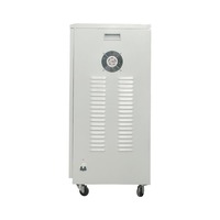 Régulateur de tension automatique SVC monophasé CA 20 kVA à moteur servo à retour automatique, avec affichage numérique en cuivre, haute efficacité pour