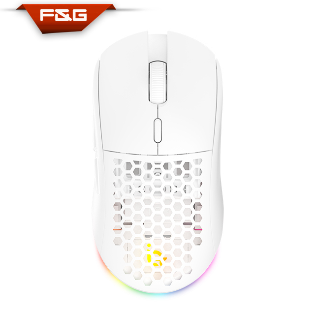 Lightweight Wireless Gaming Mouse, Dual Modes Type-C Wired/2.4G Wireless Mouse, Programmable Macro Gamer Mouse With RGB