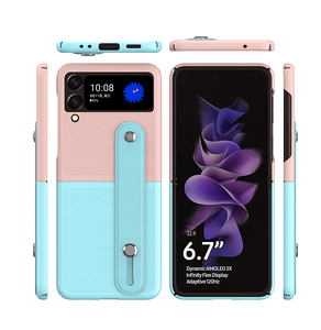 เคสกันกระแทกแบบสายรัดข้อมือสีมาการองใหม่ สำหรับ Samsung Galaxy <span class=keywords><strong>Z</strong></span> <span class=keywords><strong>Flip</strong></span> <span class=keywords><strong>3</strong></span> 5G <span class=keywords><strong>Z</strong></span> <span class=keywords><strong>Flip</strong></span> 4 5 พร้อมขาตั้ง - Product Image 6
