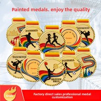 Médailles en métal sur mesure, design épi de blé, pour les jours sportifs scolaires, les championnats de basketball, les récompenses de la maternelle, or, argent, bronze