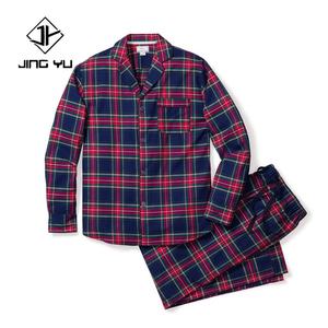 OEM Manufacturer Design Christmas <b>Pajamas</b> Cotton Plaid Lapel Custom Winter <b>Pajamas</b> Christmas <b>Set</b> - Product Image 2