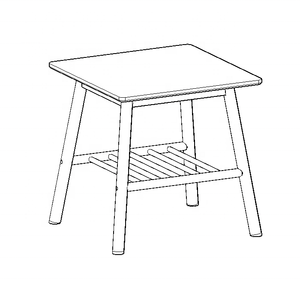 <span class=keywords><strong>Tavolino</strong></span> Moderno in Bambù, Piano Grigio Chiaro con Ripiano Aperto, <span class=keywords><strong>Tavolino</strong></span> Minimalista per Soggiorno e Camera <span class=keywords><strong>da</strong></span> Letto - Product Image 6
