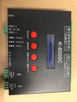 Contrôleur de pixels LED SPI 1024 pixels K-8000C programmable LEDedit DMX512 Ws2811 K8000C avec carte SD et variateur