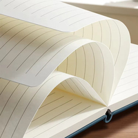 Cuaderno de Tapa Dura de Cuero PU A5 al por Mayor, Diario Negro con Logotipo Personalizado, 80 Hojas, Regalo para Oficina, Escuela, Negocios, OEM, ODM