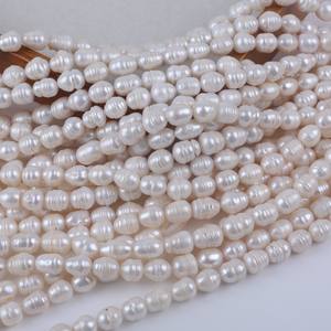 Cuentas de Perlas de Agua Dulce para Bisutería Hecha a Mano, Cuentas Grandes de 10-11 mm, Color Blanco Natural con Accesorios de Hilo - Product Image 2