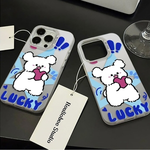 TPU Dessin Animé Mignon Chien Anti-Chute Étanche Téléphone étui pour iphone 17 16 15 14 12 11Pro Max Xs Xr - Product Image 6