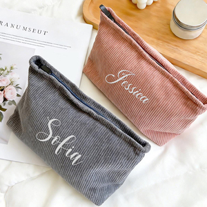 Borsa Cosmetica Personalizzata con Ricamo, Riutilizzabile, alla Moda, <span class=keywords><strong>Portatile</strong></span> <span class=keywords><strong>da</strong></span> <span class=keywords><strong>Viaggio</strong></span>, Astuccio Promozionale Aziendale di Alta Qualità - Product Image 4