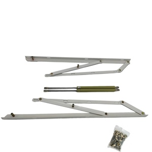 High-Tech Steel Tatami <b>Bed</b> Pneumatic Rod Essential Hardware in Black+<b>White</b> for Comfortable Lifting and Easy Installation - Product Image 1