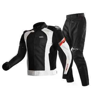 SULAITE An Toàn Breathable Lưới Bảo Vệ Chaqueta Para Moto Xe Máy Riding Jacket Men Xe Máy & Auto Racing Wear