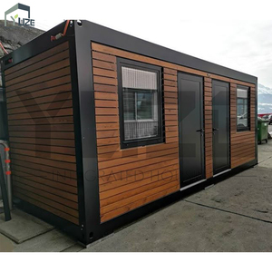 Gỗ Ốp container nhà kính lớn cửa sổ prefab mô-đun cabin ngoài trời sống nhà - Product Image 2
