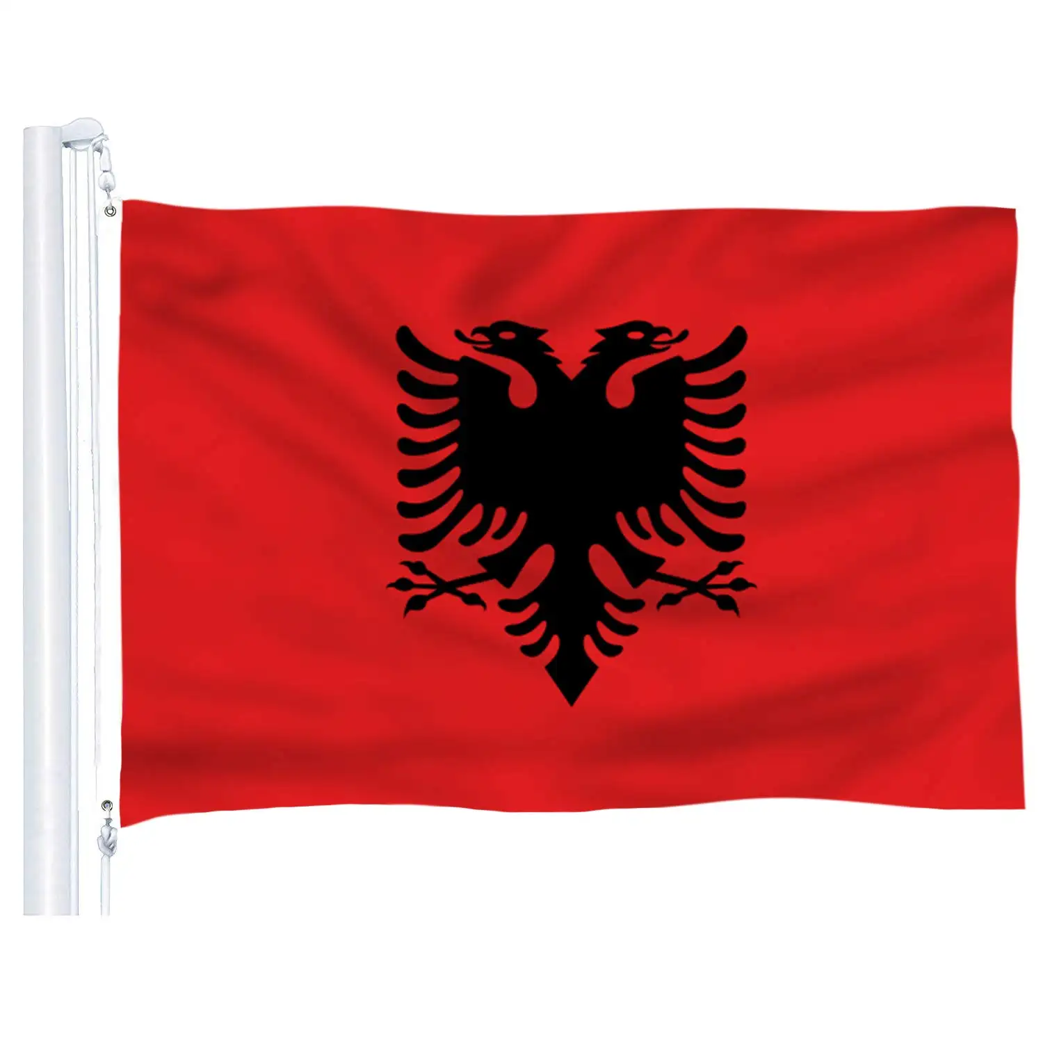 Wholesale New 3x5 FT Republic of Albania Albanian Flag Polyester Printed Banner