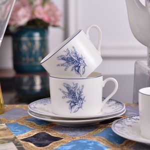 Design Ceramic Coffee Mug With Floral Pattern and Underglaze Color Retro Latte Cup Exquisite Afternoon Tea <b>Set</b> - Product Image 3