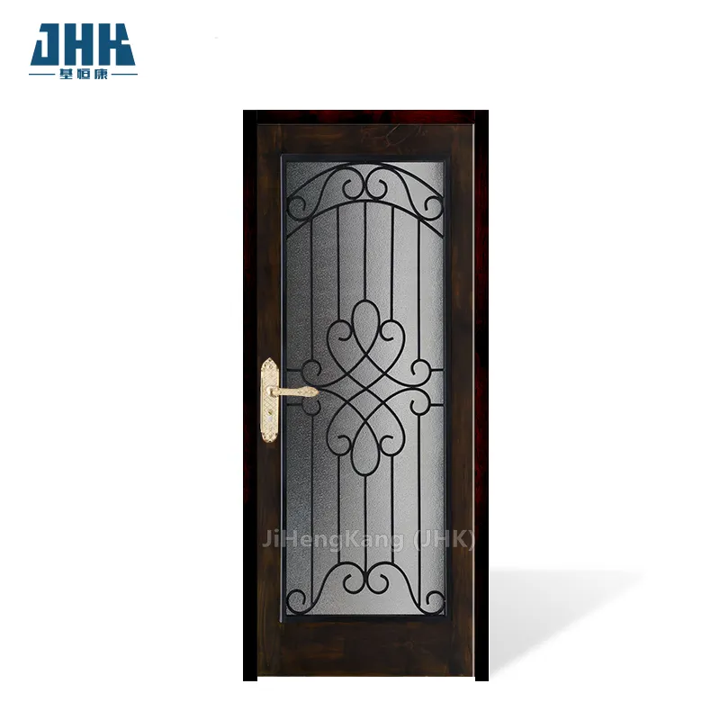 JHK-KL-6-3068-ALDER1Mahogany प्रकार beveled सिंदूर महोगनी लकड़ी के दरवाजे आधुनिक लकड़ी के दरवाजे डिजाइन घरों के लिए आंतरिक दरवाजे