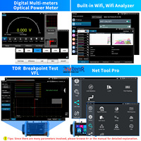 Caméra de surveillance CCTV Rsrteng IPC-9800MOVTADHS Pro, caméra IP 8K, testeur de câble POE++, TVI CVI AHD DMM TDR OPM SFP WiFi