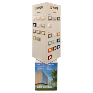 Vimar Plana Isoset Rotary Display 80x60x218 Wall <b>Switches</b> Showcase - Product Image 1