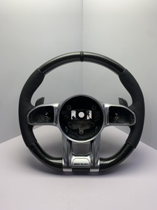 Volant en carbone forgé adaptable pour Mercedes AMG W205 W213 W222 W221 W204 C200 E300 GLE – Amélioration du volant - Product Image 1