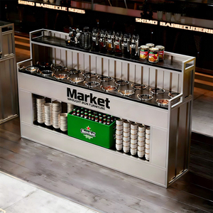 Table d'assaisonnement intégrée commerciale Hot Pot Restaurant Meubles Hot Pot Sauce Cabinet Table pour Table Trempage Sauce Stockage - Product Image 1