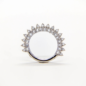ROXI S925 Sterling Silver Hot Selling <b>Stud</b> Earrings Zircon Round <b>Nose</b> Ring Piercing Cartilage <b>Stud</b> Earrings - Product Image 2