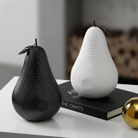 Personnalisé Résine Art Pomme Poire Moderne Décoration de La Maison Géométrie Sculpture Ornements Résine Artisanat