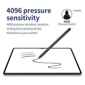 Lápiz EMR de Alta Precisión Rudian con 4096 Niveles de Sensibilidad a la Presión, Lápiz de Dibujo con Borrador para <span class=keywords><strong>Samsung</strong></span> y Lenovo <span class=keywords><strong>Tab</strong></span> S6/<span class=keywords><strong>S7</strong></span>/S8, Hecho de Plástico - Product Image 3