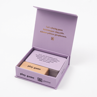 Boîtes cadeaux d'emballage de cartes magnétiques personnalisées boîte de papier rigide de carte de jeu de tarot en langue recyclable avec logo
