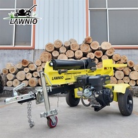 Fendeuse de bûches à essence LAWNIO EPA, puissance élevée pour les travaux de fendeuse de bois en zone isolée et la production de bois de chauffage en extérieur