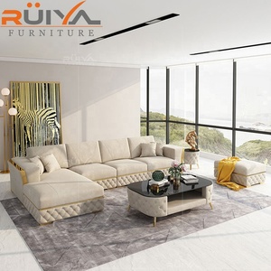 Wholesaler Furniture Factory <strong>Red</strong> <strong>Corner</strong> <strong>Sofa</strong> Double Chaise Lounge Luxury Velvet <strong>Corner</strong> <strong>Sofa</strong> - Product Image 6