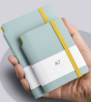 Carnet de poche personnalisé en cuir PU A7, liste de choses à faire, enregistrement quotidien, bande élastique