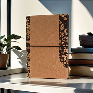 Cuadernos Ecológicos Personalizados, Papel Sin Madera, Tapa Dura de Tela con Textura de Grano, Banda Elástica Horizontal, Bolsillo, 100 Hojas - Product Image 2