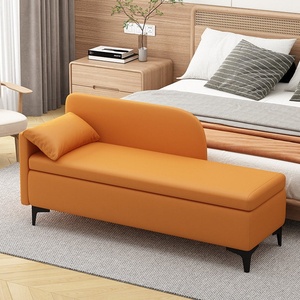 <span class=keywords><strong>Banc</strong></span> <span class=keywords><strong>de</strong></span> fin <span class=keywords><strong>de</strong></span> lit <span class=keywords><strong>de</strong></span> luxe moderne, tabouret rectangulaire rembourré pour <span class=keywords><strong>chambre</strong></span> à coucher, repose-pieds ottoman avec pieds en métal pour hôtel et appartement - Product Image 2