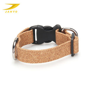 Collar de perro de cuero de madera para protección del medio ambiente y materiales compatibles con mascotas Collar de perro de corcho portador de mascotas Collar de perro personalizado alto - Product Image 2